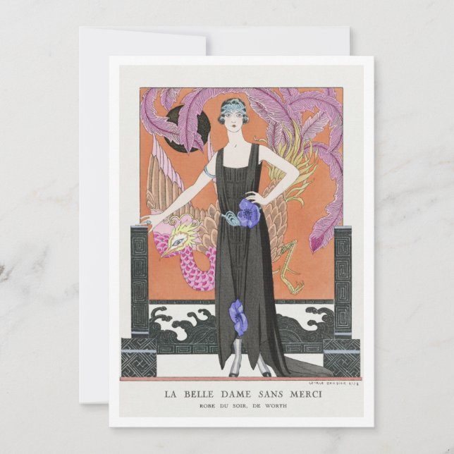 Invitación Descargable La belle dame sans merci: por Barbier (Anverso)