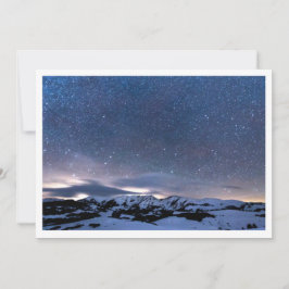Invitación Descargable paisaje de cielo estético nocturno