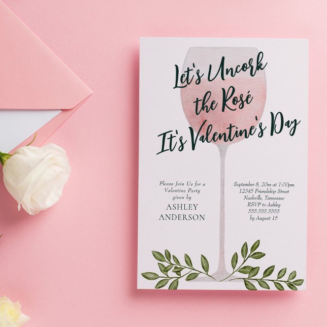 Invitación Descorcha la Fiesta del Día de San Valentín con Vi (Subido por el creador)