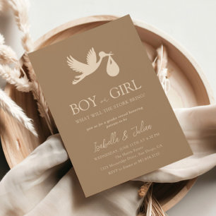 Invitación Descubrimiento de sexo de niño/a bebé/a Chica