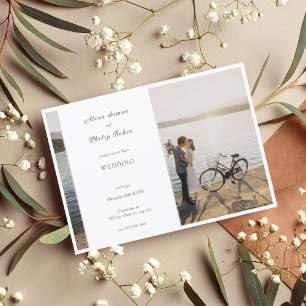 Invitación Desdeñado por un Boda fotográfico