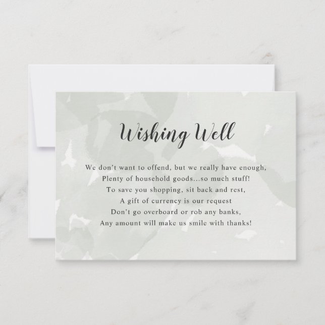 Invitación Deseando una ducha nupcial | acuarela de saga (Anverso)