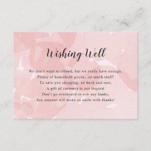 Invitación Deseando una ducha nupcial   acuarela rosa