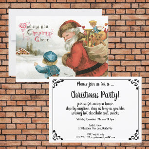 Invitación Deseándole Felicidad en Navidad por Ellen Clapsadd