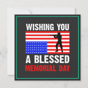 Invitación Deseándole Un Memorial Day Bendito-62237