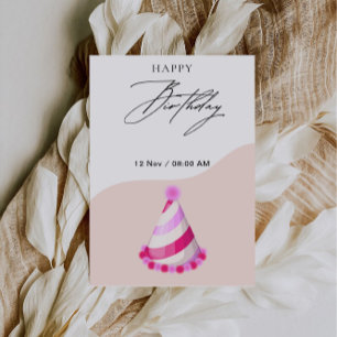 Invitación Deseándote felicidad, amor y éxito,
