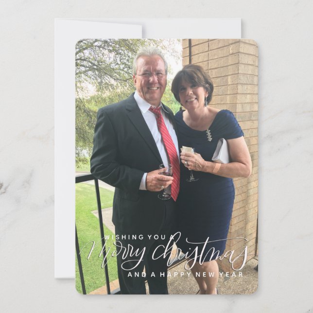 Invitación Deseándote una Feliz Navidad (Anverso)