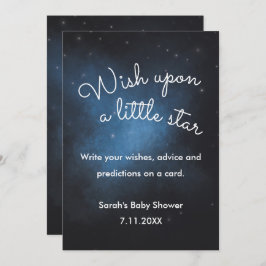 Invitación Desear un Rótulo Baby Shower estrella