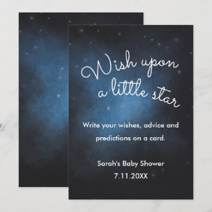Invitación Desear un Rótulo Baby Shower estrella