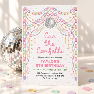 Invitación Desencadena el Cumpleaños de la Niña con Cadena de