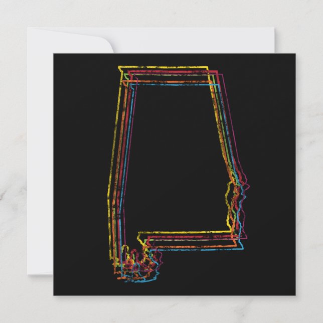 Invitación desenfoque del orgullo de alabama (Anverso)