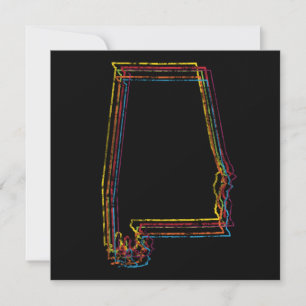 Invitación desenfoque del orgullo de alabama