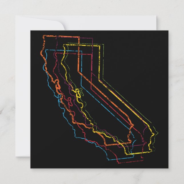 Invitación desenfoque del orgullo de california (Anverso)