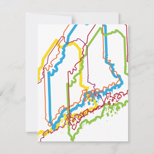 Invitación desenfoque del orgullo de maine (Anverso)