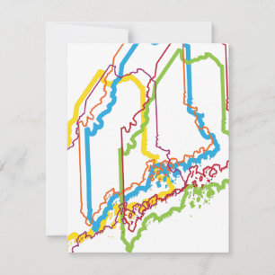 Invitación desenfoque del orgullo de maine