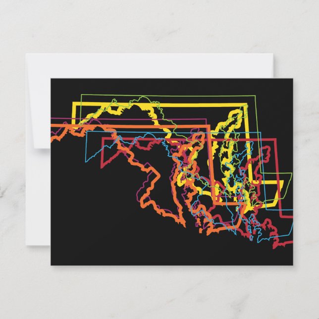 Invitación desenfoque del orgullo de maryland (Anverso)