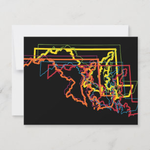 Invitación desenfoque del orgullo de maryland