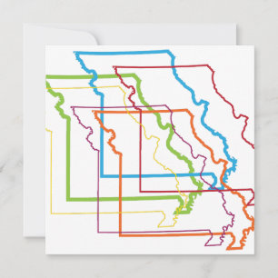 Invitación desenfoque del orgullo de missouri