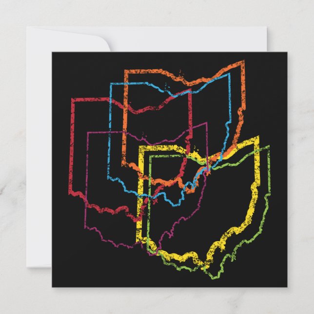 Invitación desenfoque del orgullo de ohio (Anverso)