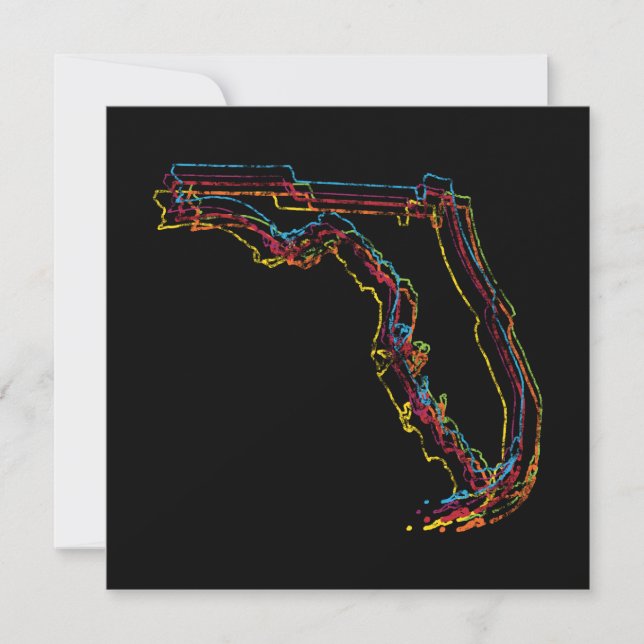 Invitación desenfoque del orgullo florida (Anverso)