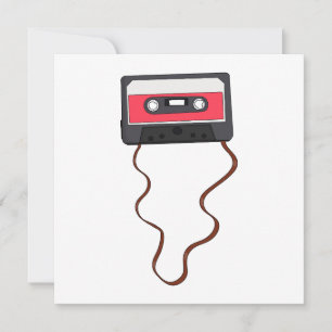 Invitación Desenganche la cinta mixtape Retro Vintage