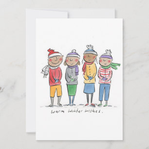 Invitación Deseos cálidos de invierno