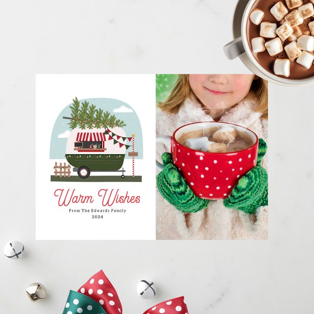 Invitación Deseos cálidos Navidades de Camper de Cacao Calien (Subido por el creador)
