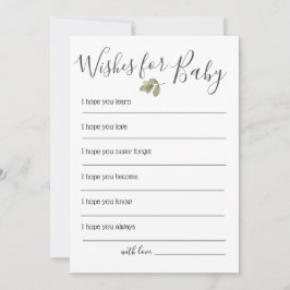 Invitación Deseos De Baby Shower De Bebé