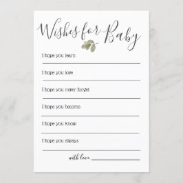 Invitación Deseos De Baby Shower De Bebé
