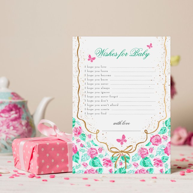 Invitación Deseos de Baby Shower para el Juego de Nuestro Que (Subido por el creador)