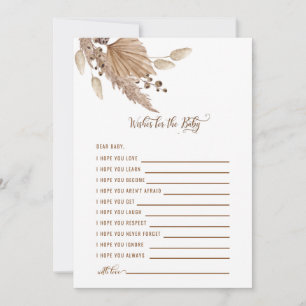 Invitación Deseos de Baby Shower por el bebé Pampas III