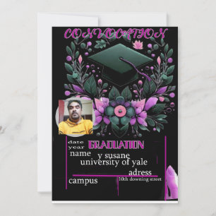 Invitación deseos de graduación
