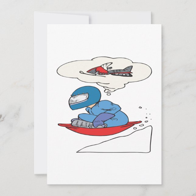 Invitación Deseos del invierno (Anverso)