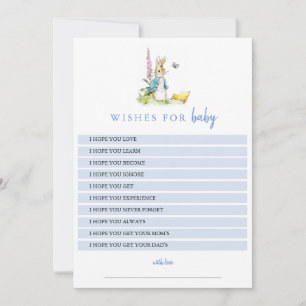Invitación Deseos para el juego de baby Shower