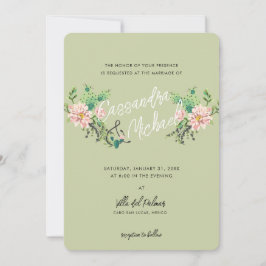 Invitación Desert Cactus Bloom | Boda rosa