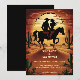 Invitación Desert Cactus Boda