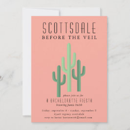 Invitación Desert Cactus Scottsdale Bachelorette