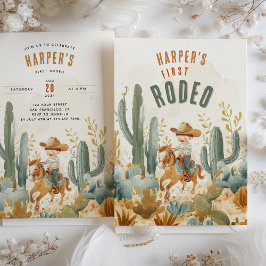 Invitación Desert Hoedown - Día de Nacimiento del Rodeo Occid