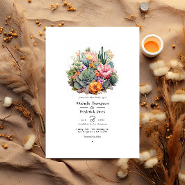 Invitación Desert Hues Floral Boda