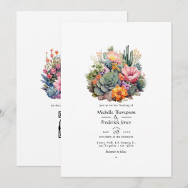 Invitación Desert Hues Floral Boda