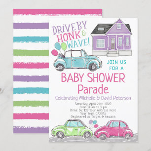 Invitación Desfile de Baby Shower