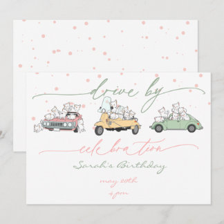 Invitación Desfile De Celebración De La Sorpresa De Los Gatos