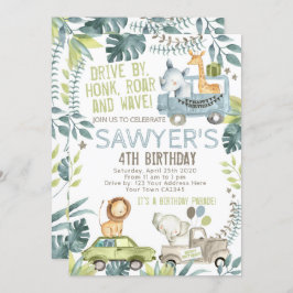 Invitación Desfile de cumpleaños de la selva