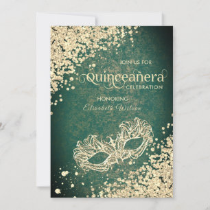 Invitación Desfile de diamantes de lujo Quinceañera Invitació