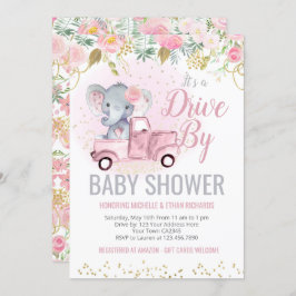 Invitación Desfile de Elephant Baby Shower