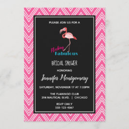 Invitación Desfile de Moda Fabuloso con Despedida de Soltera 