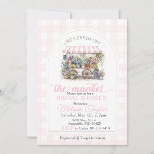 Invitación Desfile de moda nupcial recién salido del mercado