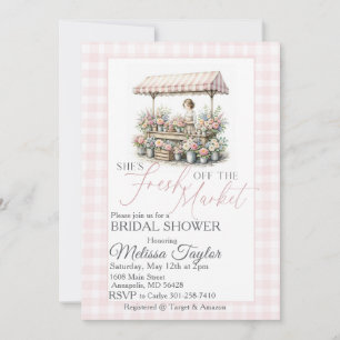Invitación Desfile de moda nupcial recién salido del mercado