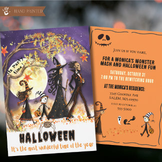 Invitación Desfile de Monstruos de Acuarela Caprichosa de Hal