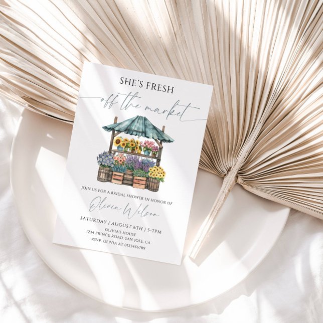 Invitación Desfile de Novia Fuera del Mercado – Flores (Subido por el creador)